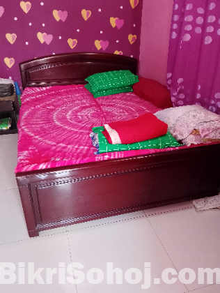 5.5 Feet by 7 Feet Khat  with Mattress